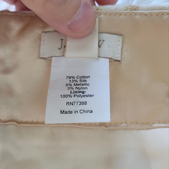NWOT J.CREW Golden Bubbles Pencil Skirt Sz 0 - Picture 6 of 6